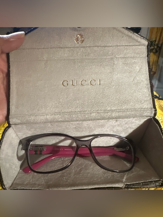 Gucci GG 3683 Cat-Eye Two Tone Glasses with signature GG main image 5